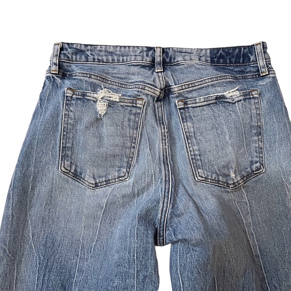 Abercrombie & Fitch Size 31/12 Blue Boho Casual High Rise Mom Denim Jeans - Picture 5 of 11